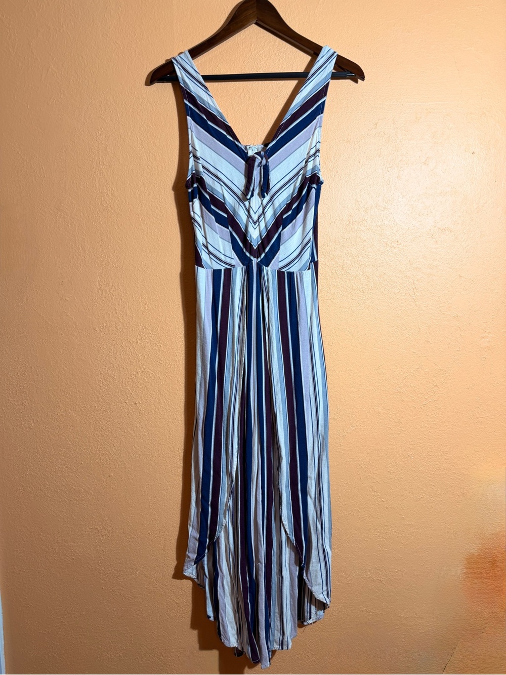 Xhilaration Blue and Pink Striped Butterfly Pant Jumper